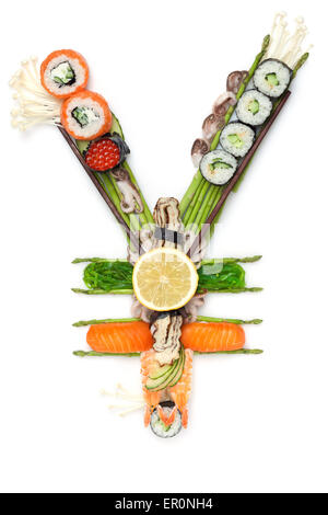 Fisch-Thunfisch von Sushi. Stockfoto