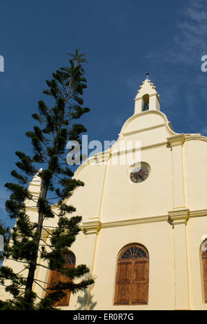 Indien, Cochin. St. Francis CSI Kirche, in Fort Kochi (aka Fort Cochin), erbaut im Jahre 1503. Stockfoto