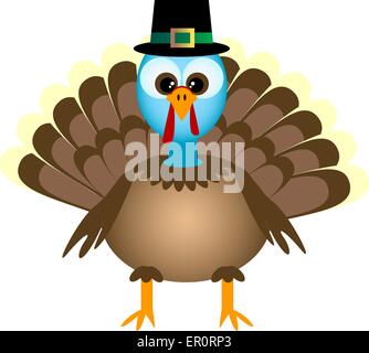 Cartoon-Thanksgiving-Truthahn Stock Vektor