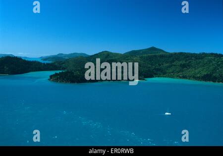 Australien, Queensland, Whitsunday Island, West Coast (Luftbild) / / Australie, Queensland, Ile Whitsunday Island, Cote d ' Ouest Stockfoto