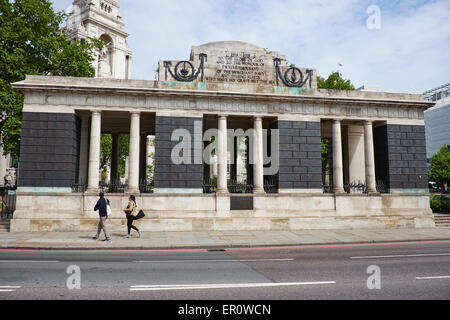 Tower Hill Memorial gewölbten Korridor Trinity Square City Of London UK Stockfoto