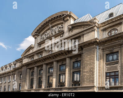 Der Universität Bukarest (Universitatea Din Bucuresti) In Rumänien ist eine Universität im Jahre 1864 gegründet und befindet sich In der Innenstadt von Stockfoto