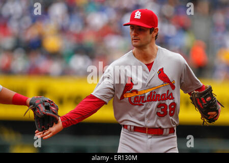 St. Louis Cardinals Peter Kozma Köpfe zur zweiten Base mit einem ...