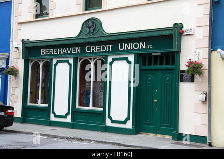 Berehaven Credit Union Gebäude in Castletownbere in County Cork Stockfoto
