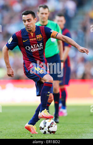 Xavi (Barcelona), 23. Mai 2015 - Fußball: Spanische Primera Division "Liga BBVA" match zwischen FC Barcelona 2: 2 Deportivo De La Coruña im Camp Nou in Barcelona, Spanien. © D.Nakashima/AFLO/Alamy-Live-Nachrichten Stockfoto