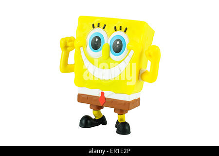 SpongeBob SquarePants-Spielzeug-Figur von SpongeBob SquarePants American animiert Fernsehen Stockfoto