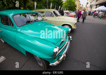 Oldtimer Skoda auf die treffen Oldtimer, Prag, Tschechische Republik Stockfoto