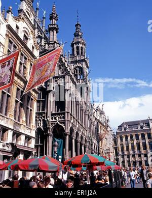 Maison du Roi (Kings House) in der Grand Place, Brüssel, Belgien, West-Europa. Stockfoto