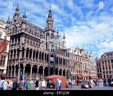 Ansicht des Maison du Roi (Kings House) in der Grand Place, Brüssel, Belgien, West-Europa. Stockfoto