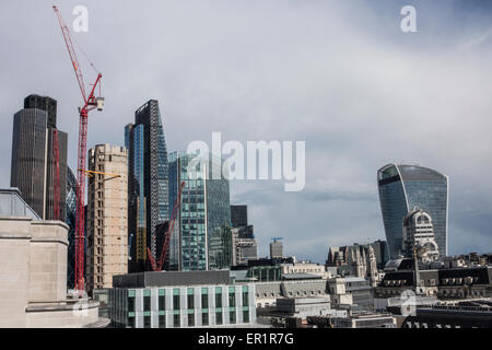 Der alte Londoner Börse abgebaut in der City of London Stockfoto