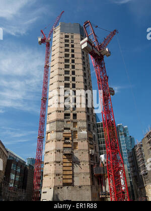 Der alte Londoner Börse abgebaut in der City of London Stockfoto