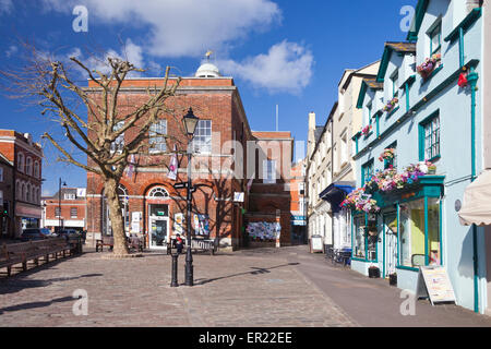 Buckydoo Square im Zentrum von Bridport, Dorset, England, UK Stockfoto