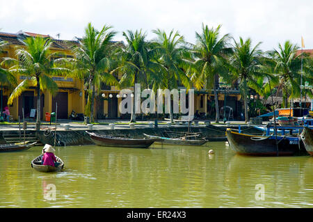 Die Uferpromenade, Hoi an, Vietnam Stockfoto