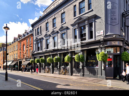 Die Marylebone Pub; Marylebone High Street & Moxon Street, London; England; UK Stockfoto