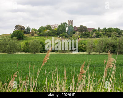 Grün-Ansicht Pfarrei des Chadwell St Mary Church of St Mary The Virgin Thurrock Essex England UK Britain Stockfoto