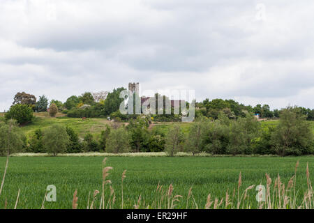 Grün-Ansicht Pfarrei von Chadwell St Mary Church of St Mary The Virgin Thurrock Essex England Stockfoto