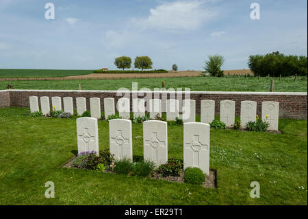 Schlamm-Ecke Soldatenfriedhof am Ploegsteert Holz Stockfoto