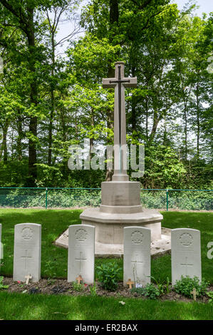 Toronto-Avenue-Soldatenfriedhof am Ploegsteert Holz Stockfoto