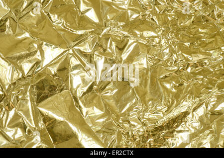 Aluminium-Folie Hintergrundtextur zerknittert Stockfoto