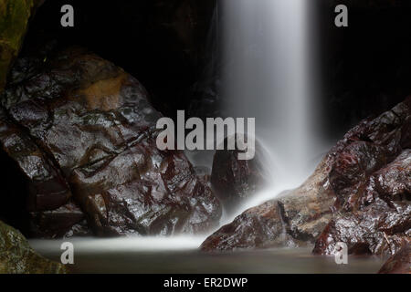 Chorro Las Yayas Wasserfälle bei El-Barrigon, in der Nähe von El Cope, Cocle Provinz, Republik von Panama. Stockfoto