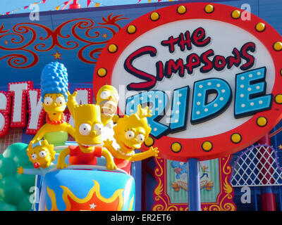 Die Simpsons ride in den Universal Studios Florida Stockfoto
