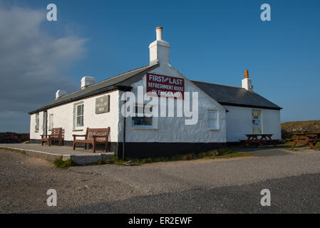 Das erste und letzte Erfrischung-Haus in England in Endland, Cornwall Stockfoto