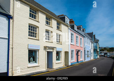 Bunte Häuser in St. Mawes, Cornwall
