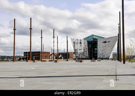 Titanic Belfast und helgen Stockfoto