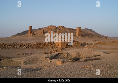 Alte Ruine Stadt Palmyra in Syrien zum UNESCO-Weltkulturerbe der Geschichte Stockfoto