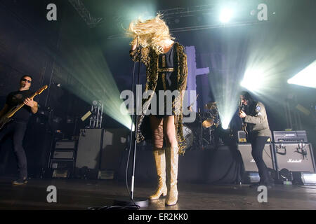 The Pretty Reckless erklingt in der O2 Academy Glasgow Featuring: The Pretty Reckless, Taylor Momsen, Ben Phillips, Mark Damon, Jamie Perkins wo: Glasgow, Schottland, Vereinigtes Königreich bei: Kredit-20. November 2014: Peter Kaminski/WENN.com Stockfoto