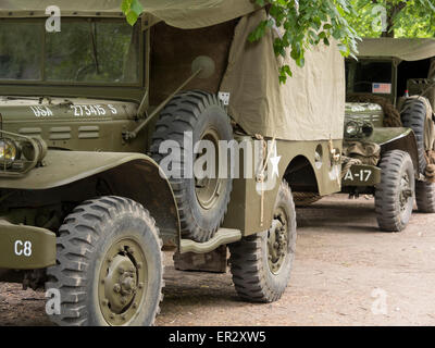 US Militärfahrzeuge (2. Weltkrieg). Stockfoto