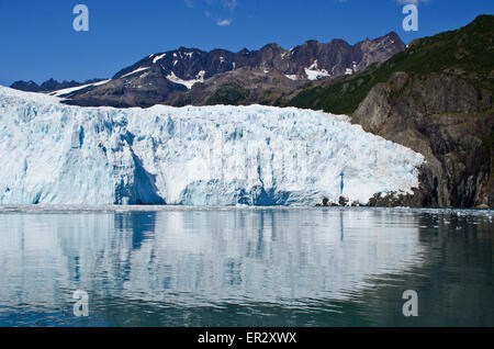 Aialik Gletscher, Gezeiten Gletscher, Kenai-Fjords-Nationalpark, Alaska Stockfoto