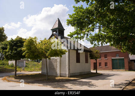 Europa, Deutschland, Nordrhein-Westfalen, Jüchen, das Dorf Holz muss für die Braunkohle-Tagebau Garzweiler nachgeben, Stockfoto