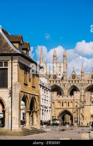 Cathedral Square Peterborough, Cambridgeshire, England, U.K Stockfoto