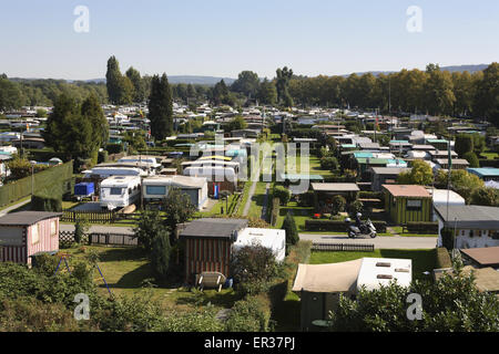 DEU, Deutschland, Ruhrgebiet, Hagen, Campingplatz an der Ruhr im Ortsteil Garenfeld.  DEU, Deutschland, Ruhrgebiet, Hagen-Gar Stockfoto