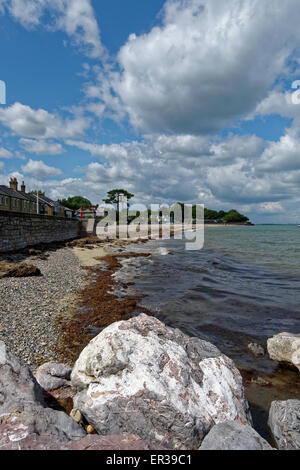 Strand, Meerblick, Isle of Wight, England, Großbritannien, GB. Stockfoto