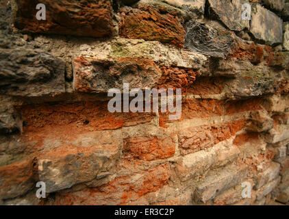 Vollbild-hohe Auflösung geschossen der alten Mauer. Gut für eine Textur oder einen Hintergrund Stockfoto