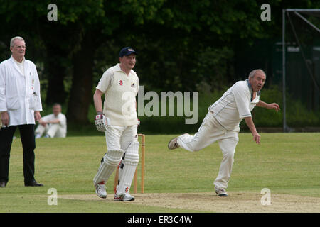 Dorf-Cricket in Stoneleigh, Warwickshire, UK Stockfoto