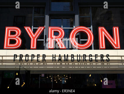 Zweig der Byron Hamburger Restaurants, London Stockfoto