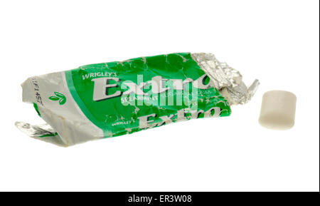 Wrigleys Extra Spearmint zuckerfreien Kaugummi Stockfoto