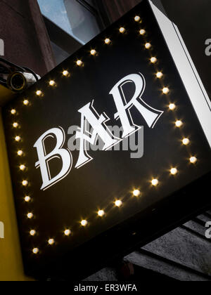 Generische Bar Sign, NYC Stockfoto