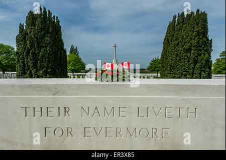 Tyne Cot Soldatenfriedhof Stockfoto