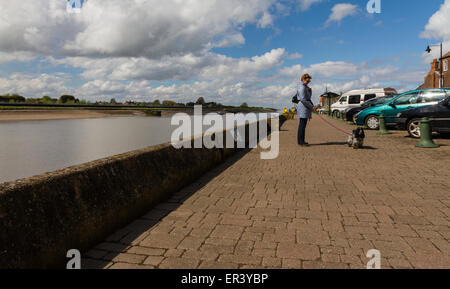 Die historische Stadt von King's Lynn in Norfolk ist ein Hafen, wo die Great Ouse in Wasch- und Links in die Nordsee mündet Stockfoto