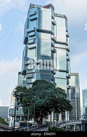 Lippo Centre Wolkenkratzer (vorher bekannt als Bond Center) Stockfoto