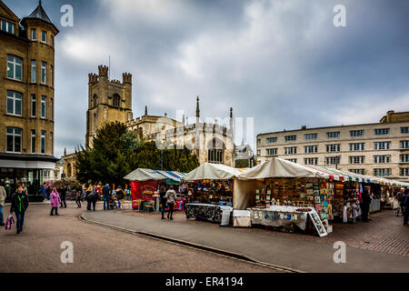 Cambridge-Markt Stockfoto