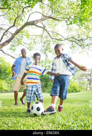 Sport im Park Stockfoto