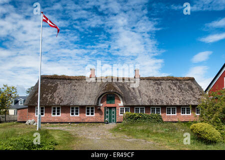 Traditionelles Haus in Nordby auf Fano in Dänemark Stockfoto