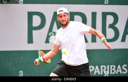 Paris, Frankreich. 25. Mai 2015. Luca VANNI - 25.05.2015 - Jour 2 - Roland Garros 2015.Photo: Dave Winter/Icon Sport © Cal Sport Media/Alamy Live-Nachrichten Stockfoto