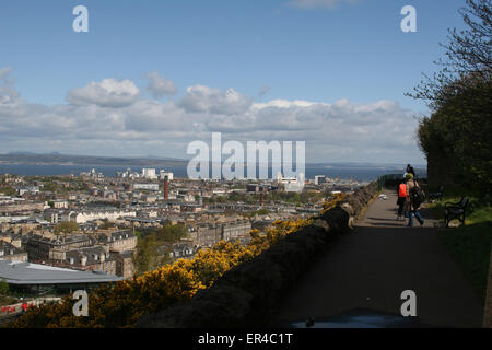 EDINBURGH-BLICK VOM CARLTON HILL Stockfoto