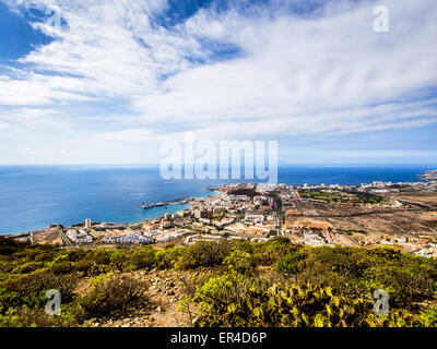 Los Cristianos und Las Americas Stockfoto